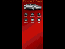 Tablet Screenshot of porterautosales.com